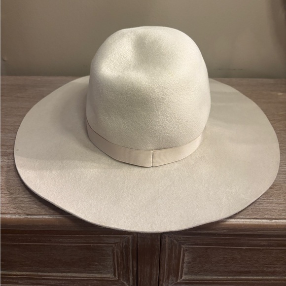 Satya Twena Amanda Hat - Moonstone - Wide Brim - Felt Fedora - Handmade NYC main image 4